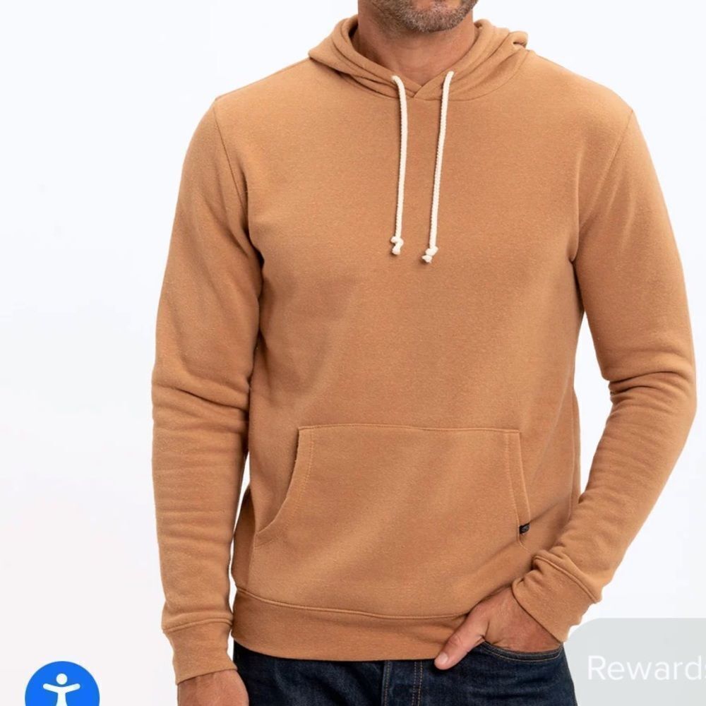 Threads 4 Throughts The Essential Long Sleeve Embroidery Hoodie Orange 14 Nwt